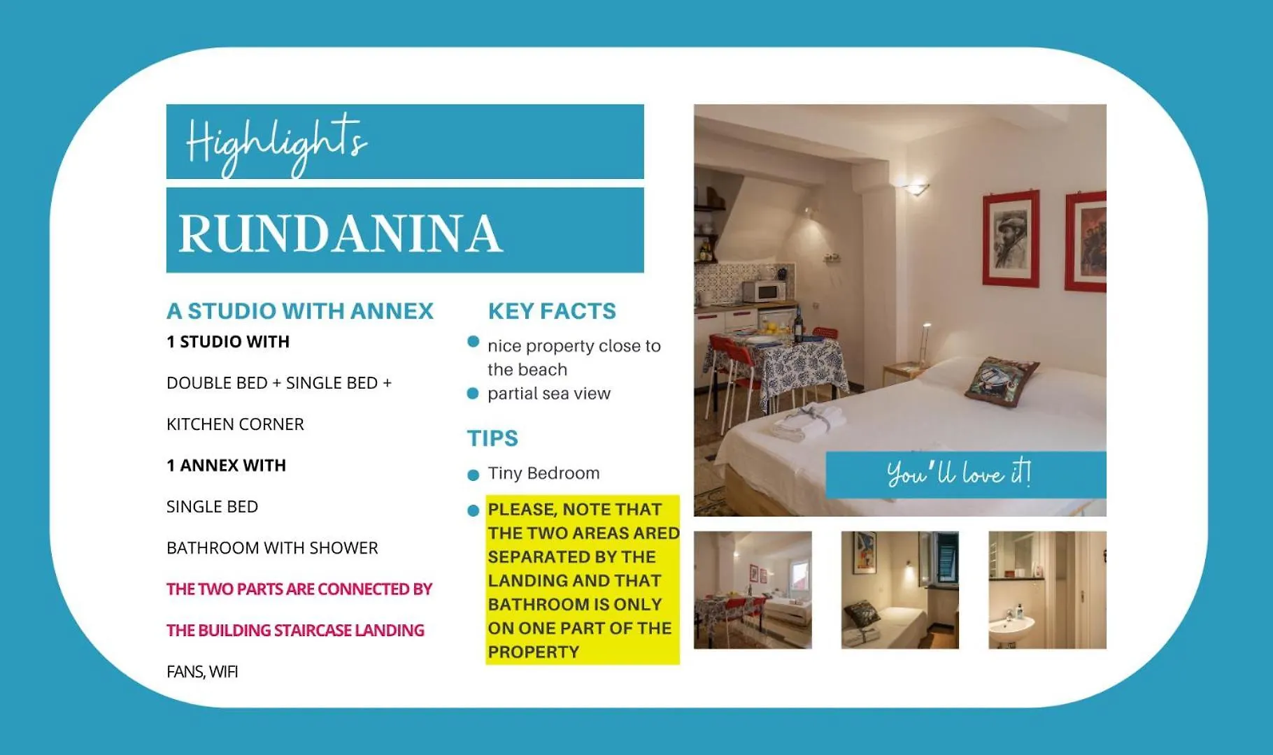 Apartment Rundanina Village Life Studio Vernazza